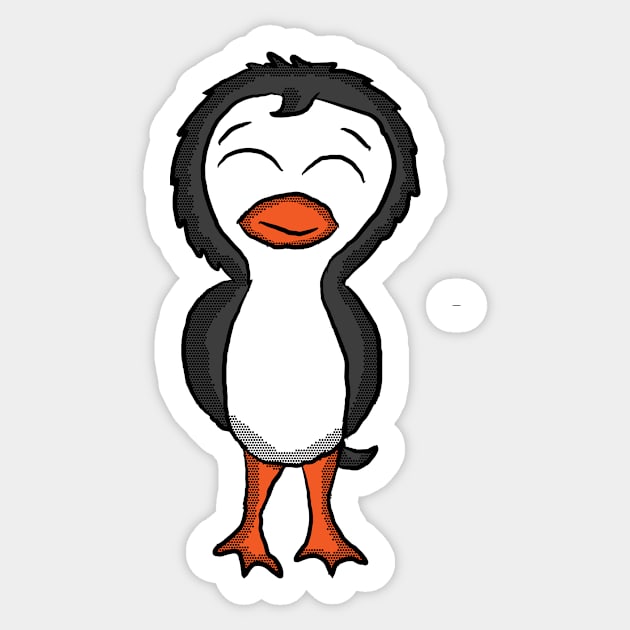 Content Penguin Sticker by Eric03091978